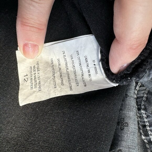 Tristan Black Jeans Slim Urban Straight Silhouette Size 12 - Picture 12 of 14